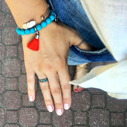 Pierścionek Sea Breeze Jadeit