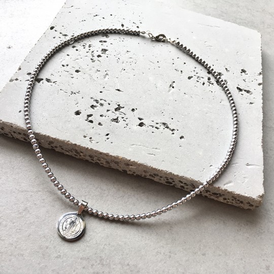 Choker Sacrum Silver Hematyt