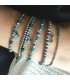 Bransoletka Mix Blue Agat