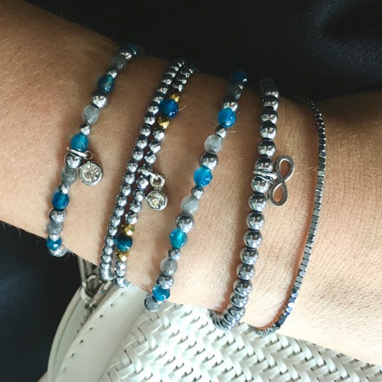 Bransoletka Infinity Hematyt