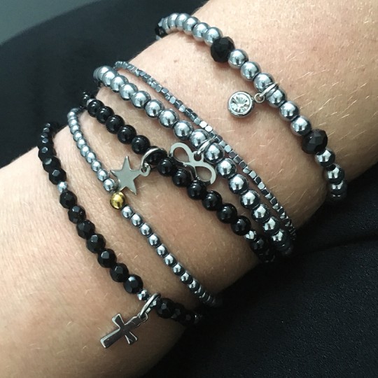 Bransoletka Infinity Hematyt