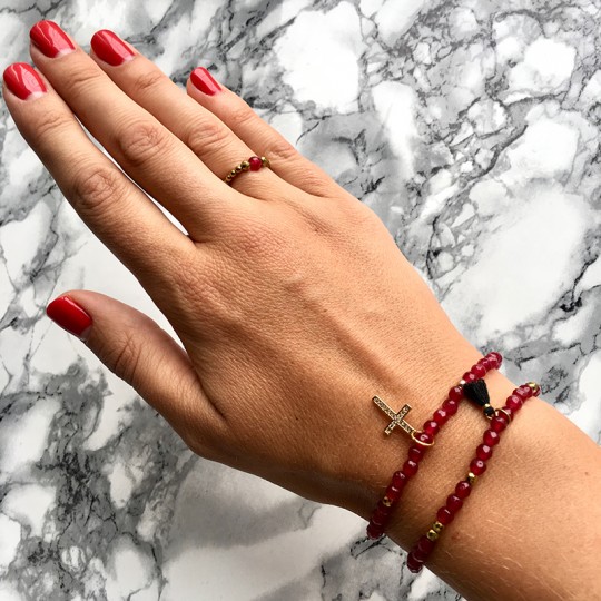 Zestaw Biżuterii Fire Soul Agat