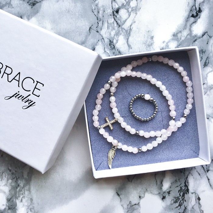 Zestaw Biżuterii Rose Soul Kwarc