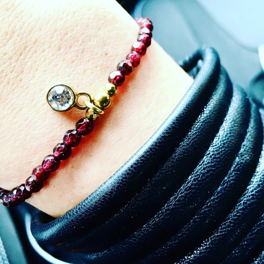 Bransoletka Love Granat