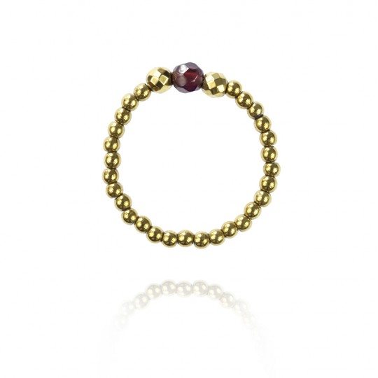 Pierścionek Love Granat