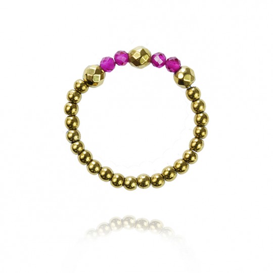 Pierścionek Gold Ruby Flash